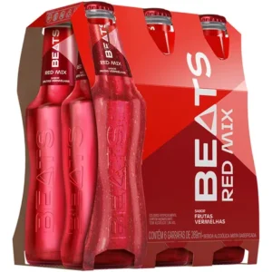 Drink Pronto BEATS Red Mix Garrafa 269ml – Fardo com 6 Unidades