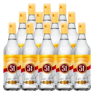 Aguardente 51 Pirassununga 965ml – Caixa com 12 Unidades