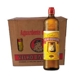 Aguardente Velho Barreiro 910ml – Caixa com 12 Unidades